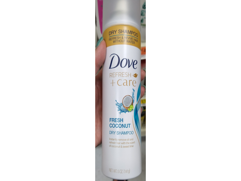 Dove Refresh + Care Dry Shampoo, Fresh Coconut, 5 oz/141 g