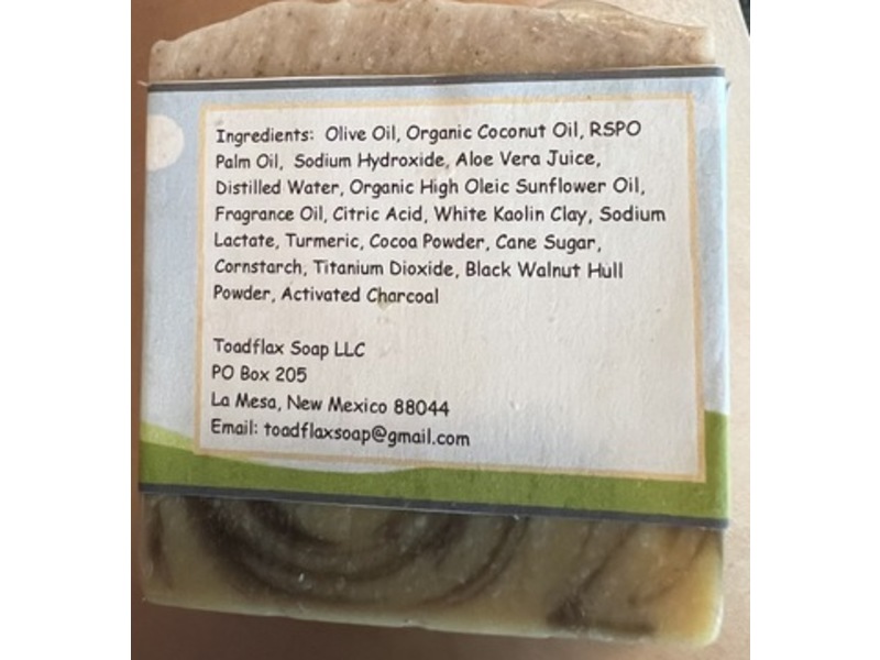 Toadflax Handmade Soap, Orange & Clove, 4.2 oz/120 g