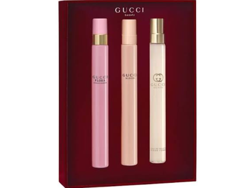 Gucci Eau De Parfum Trio, Flora Gorgeous Gardenia, Gucci Bloom & Gucci Guilty pour Femme, 0.33 fl oz/10 mL