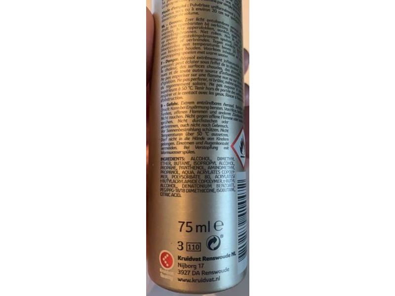 Kruidvat Natural Hold Hairspray, 75 mL