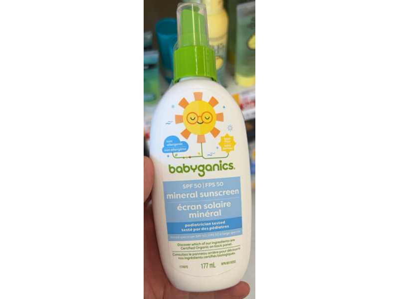 Babyganics Mineral Sunscreen, SPF 50, 6 fl oz/177 mL