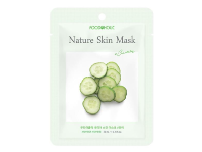 Food A Holic Nature Skin Mask, Cucumber, 0.78 fl oz/23 mL