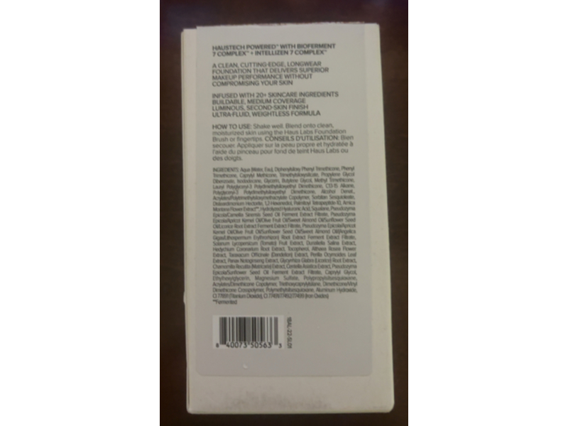 Haus Labs By Lady Gaga Triclone Skin Tech Foundation, 350 Medium Cool, 1 fl oz/30 mL