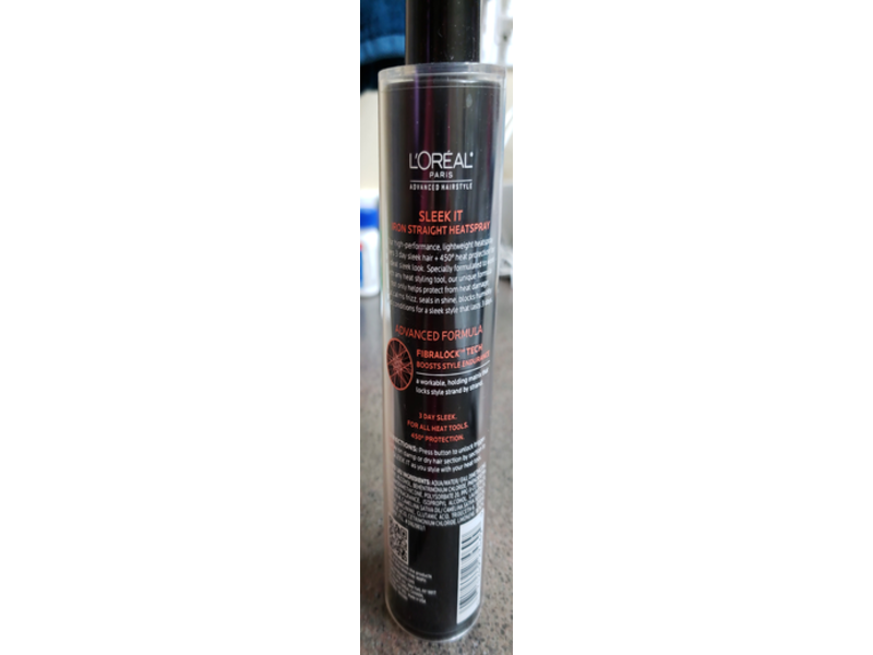 L'Oreal Paris Sleek It Iron Straight Heat Spray, 5.7 fl oz