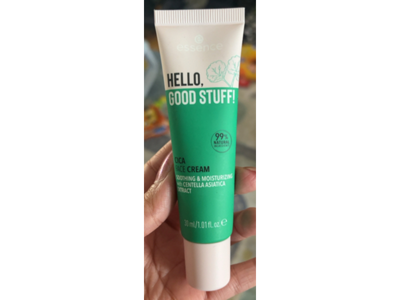 Essence Hello, Good Stuff! Cica Face Cream, Centella Asiatica Extract, 1.01 fl oz/30 mL