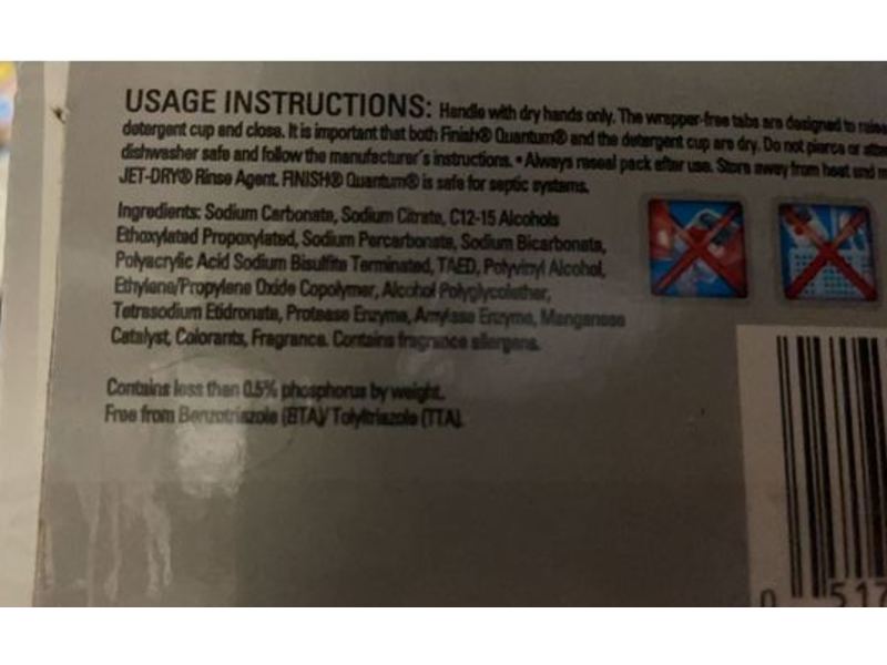 Finish Powerball Quantum Dishwasher Detergent, 100 Counts