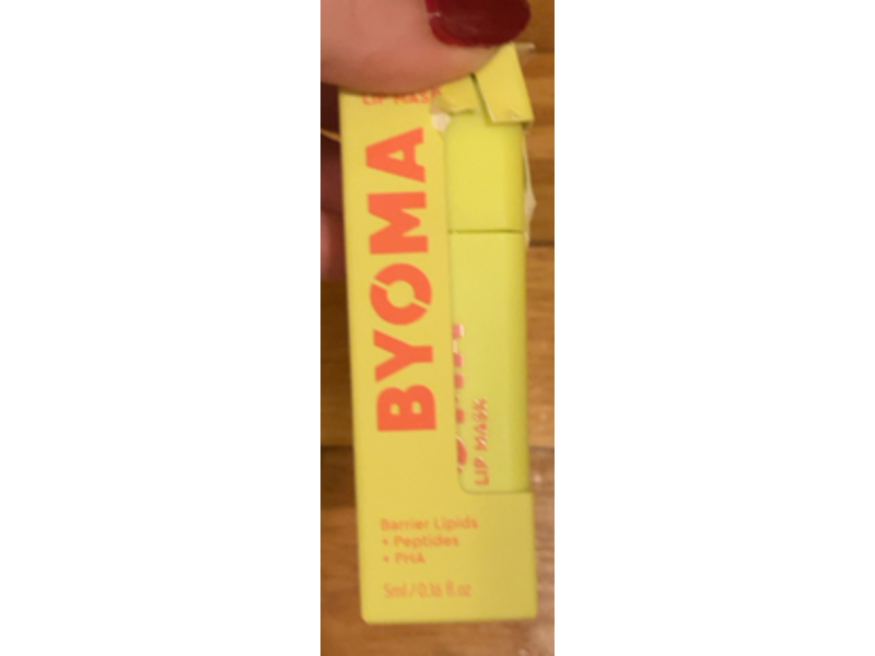 Byoma Liptide Lip Mask, Barrier Lipids + Peptides & Pha, 0.16 fl oz/5 mL