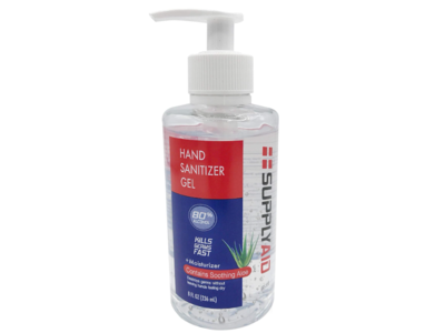 SupplyAid Hand Sanitizer Gel, 8 fl oz/236 mL