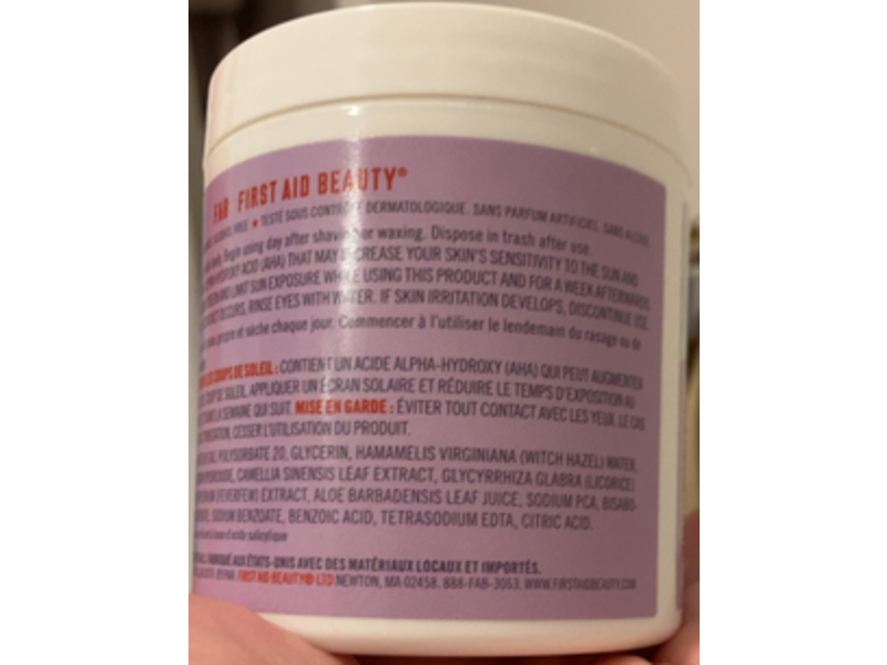 First Aid Beauty Ingrown Hair Pads BHA & AHA, 60 Count