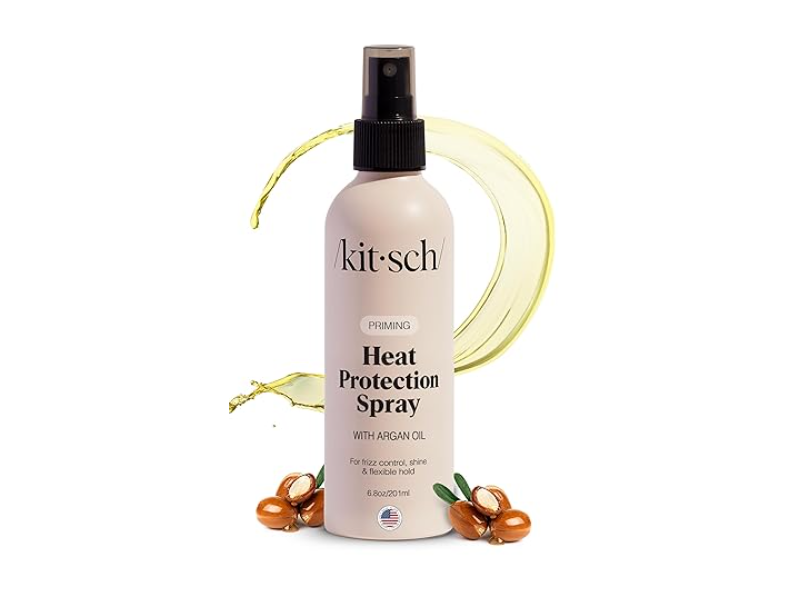 Kitsch Priming Heat Protectant Spray, Argan Oil , 6.8 fl oz/201 mL