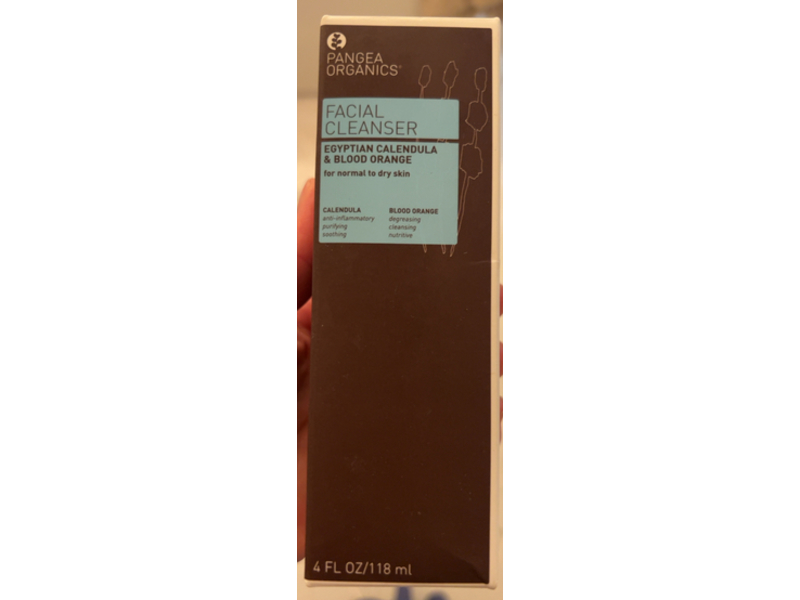 Pangea Organics Facial Cleanser, Egyptian Calendula & Blood Orange, 4 fl oz/118 mL