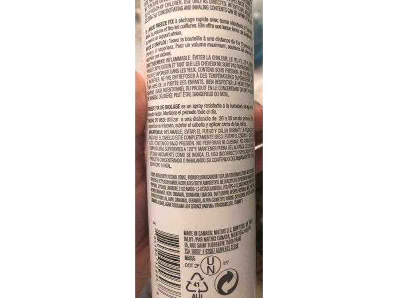 Matrix Biolage Styling Freeze Fix Humidity Hairspray, Blue Agave, 10 oz/284 g