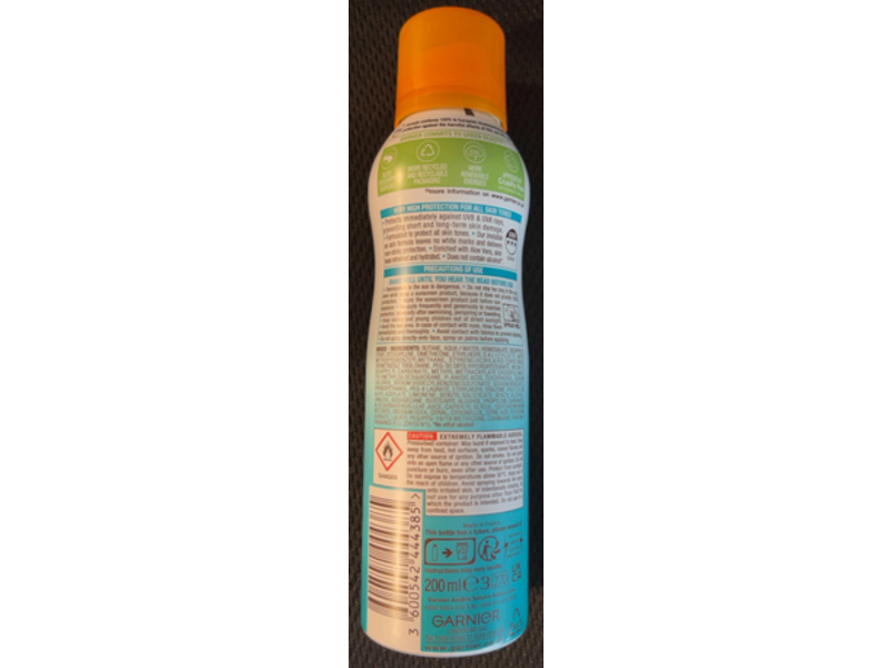 Garnier Ambre Solaire Invisible Protect Mist, SPF 50+, 200 mL