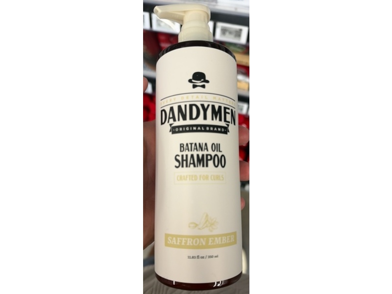 DandyMan Shampoo, Batana Oil, Saffron Ember, 11.83 fl oz/350 mL