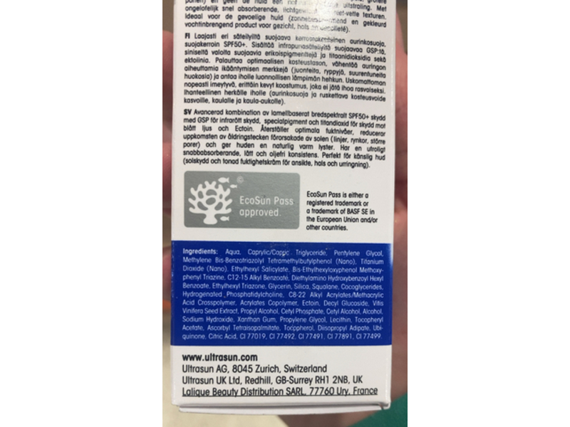 Ultrasun Face Tinted Moisturising, Honey, SPF 50, 50ml