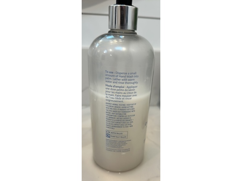 The Scottish Fine Soaps Company Cream Hand Wash, Au Lait Cotton, 16.9 fl oz/500 mL