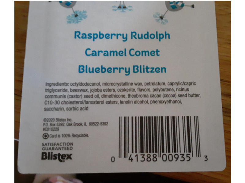 Blistex Holiday Collection Lip Moisturizer, 0.15 oz/4.25 g, 3 Sticks