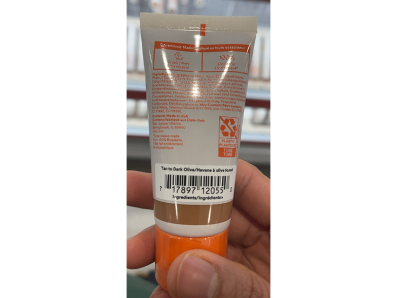 Ulta Beauty Complexion Crush Medium Coverage Foundation, Tan To Dark Olive, 1 fl oz/30 mL