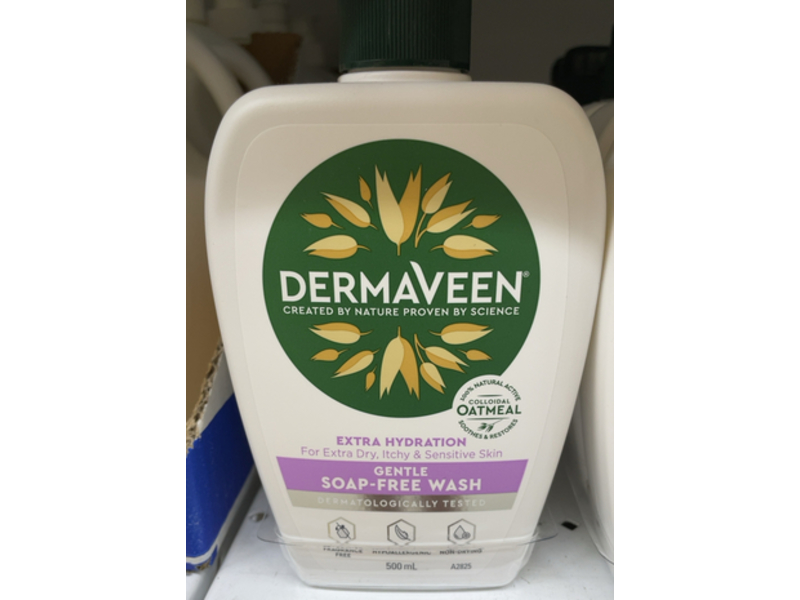 Dermaveen Extra Hydration Gentle Wash, Colloidal Oatmeal, 500 mL