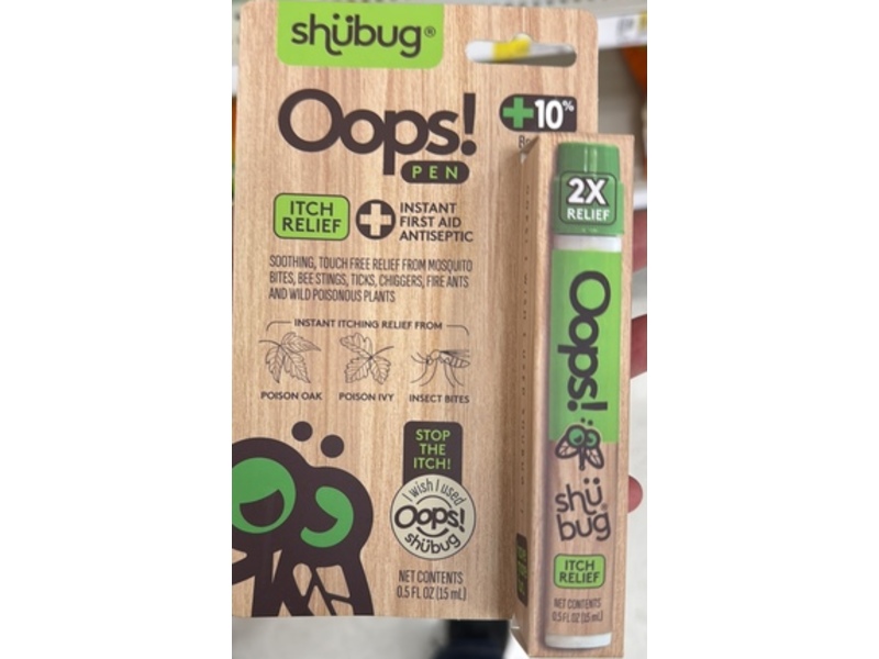 Shubug Oops! Itch Relief Pen, 0.5 fl oz/15 mL