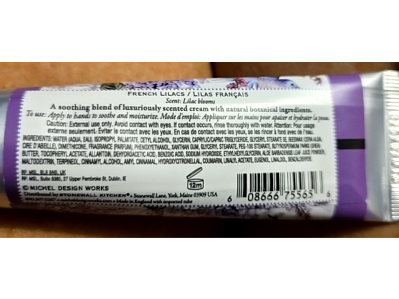 Michel Design Works Hand Cream, French Lilacs, 1 fl oz/30 mL