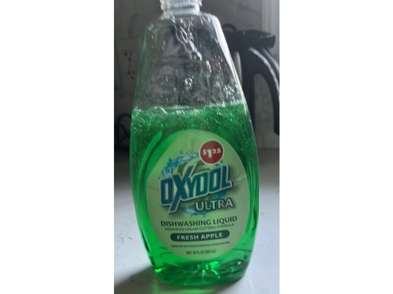 Oxydol Dishwashing Liquid, Fresh Apple, 30 fl oz/887 mL