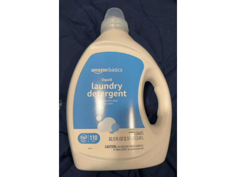Amazon Basics Liquid Laundry Detergent, Clean Linen, 110 Loads, 82.5 fl oz/2.43 L