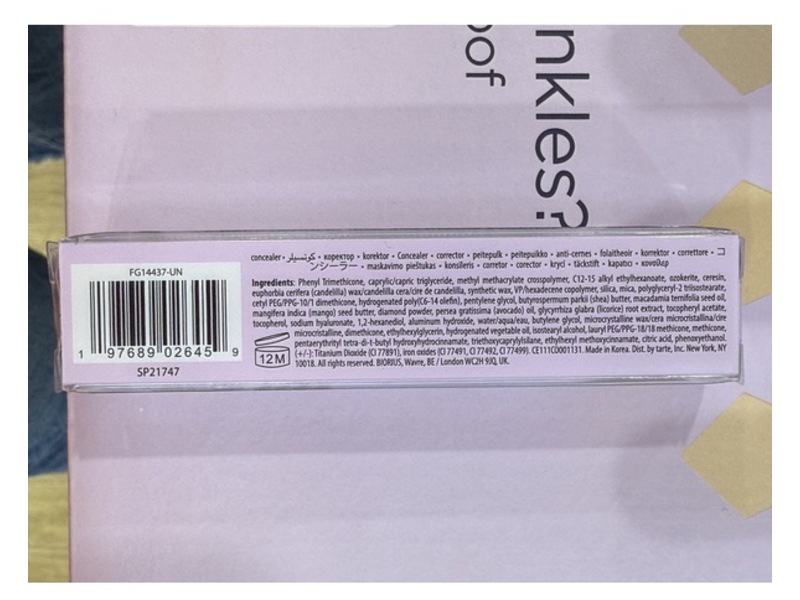 Tarte Shape Tape Blur Concealer Stick, 29N Light-Medium Neutral, 0.077 oz/2.2 g