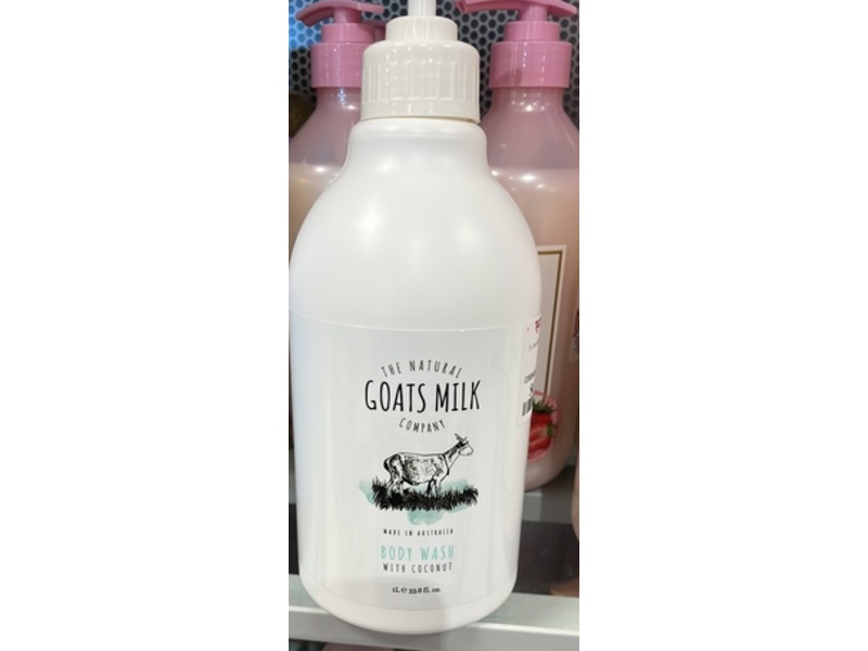 The Natural Goats Milk Company Body Wash, Coconut, 33.8 fl oz/1 L