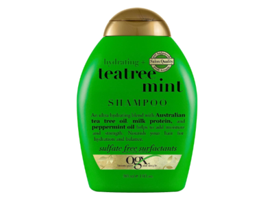 Ogx Hydrating + Shampoo, Tretree MInt, 13 fl oz/385 mL