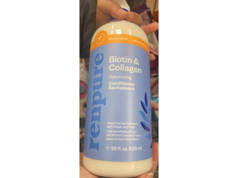 Renpure Volumizing Conditioner, Biotin & Collagen , 28 fl oz/828 mL