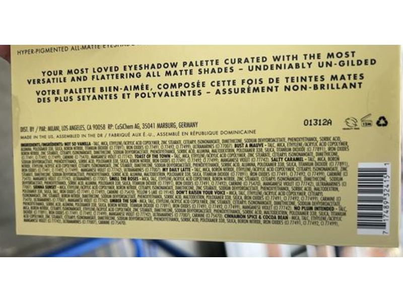 Milani Ungilded Most Loved Mattes Eyeshadow Palette, 0.59 oz