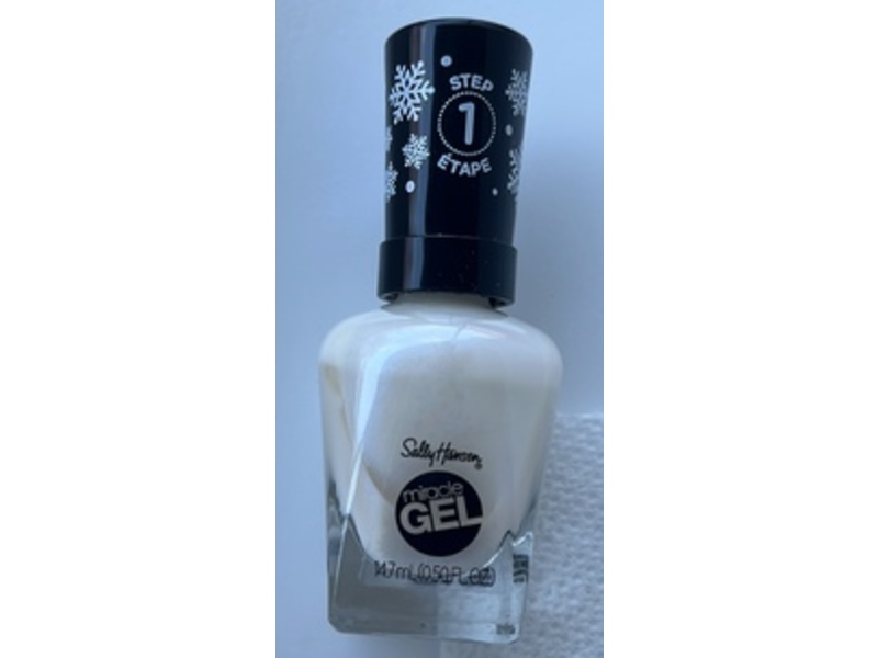 Sally Hansen Miracle Gel Nail Polish, 917 Snow Day, 0.5 fl oz/14.7 mL