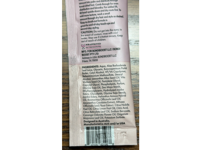 Bondi Boost Volume + Texture Styling Cream, 0.23 fl oz/7 mL