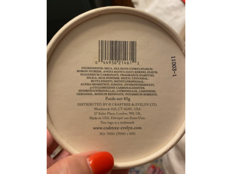 Crabtree & Evelyn Body Dusting Powder, Iris, 3 oz/85 g