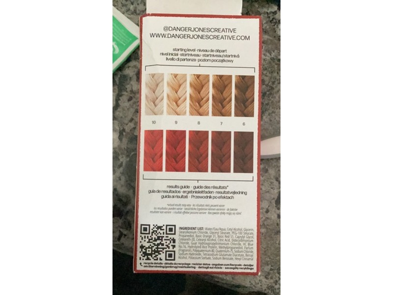 Danger Jones Semi-Permanent Hair Color, Diablo, 4 fl oz/118 mL