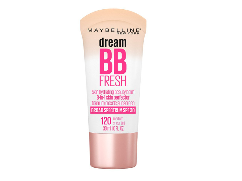 Maybelline New York Dream Fresh BB Cream, SPF 30, 120 Medium, 1.0 fl oz/30 mL