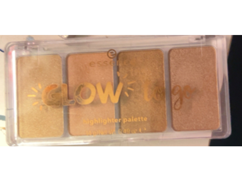 Essence Glow To Go Highlighter Palette, 10, 0.49 oz/14 g