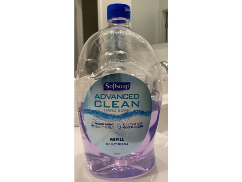 Softsoap Advanced Clean Hand Soap Refill, 80 fl oz/2.36 L