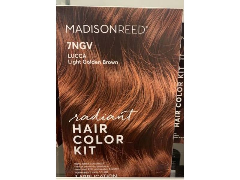 Madison Reed Radiant Hair Color Kit, 7Ngv Lucca Light Golden Brown, 1 Application