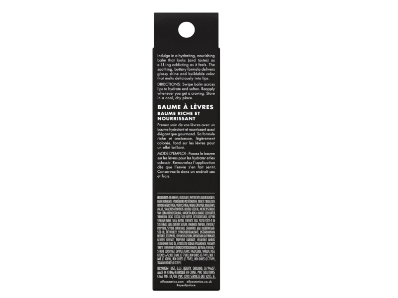 e.l.f. Cosmetics Glow Reviver Melting Lip Balm, Blackberry Sorbet, 0.52 oz/15 g