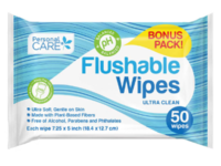 Personal Care Ultra Clean Flushable Wipes, 50 Count - Image 2