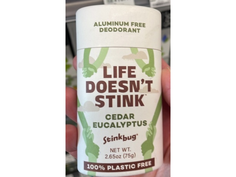 Stinkbug Life Doesn't Stink Deodorant, Cedar Eucalyptus, 2.65 oz/75 g