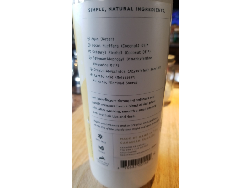 Rocky Mountain Soap Company Wild Kindness Conditioner, All Hair, Scent Free, 460 mL