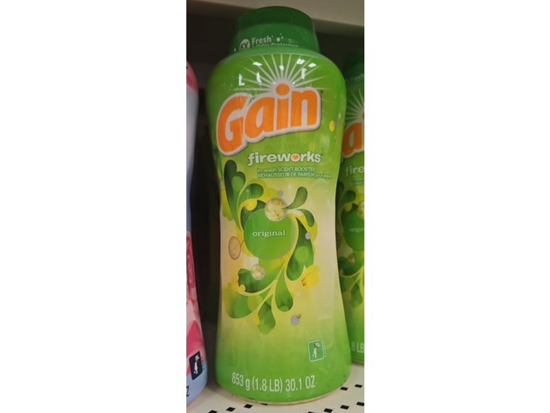 Gain Fireworks In-Wash Scent Booster, Original Scent, 30.1 oz/853 g