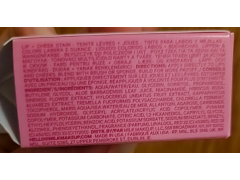 Milk Makeup Cooling Water Jelly Tint, Poppy Pink, 0.17 oz