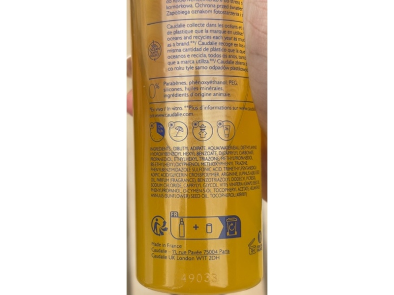 Caudalie Very High Protection Sun Water, SPF 50+ PA++++, 5 fl oz/150 mL