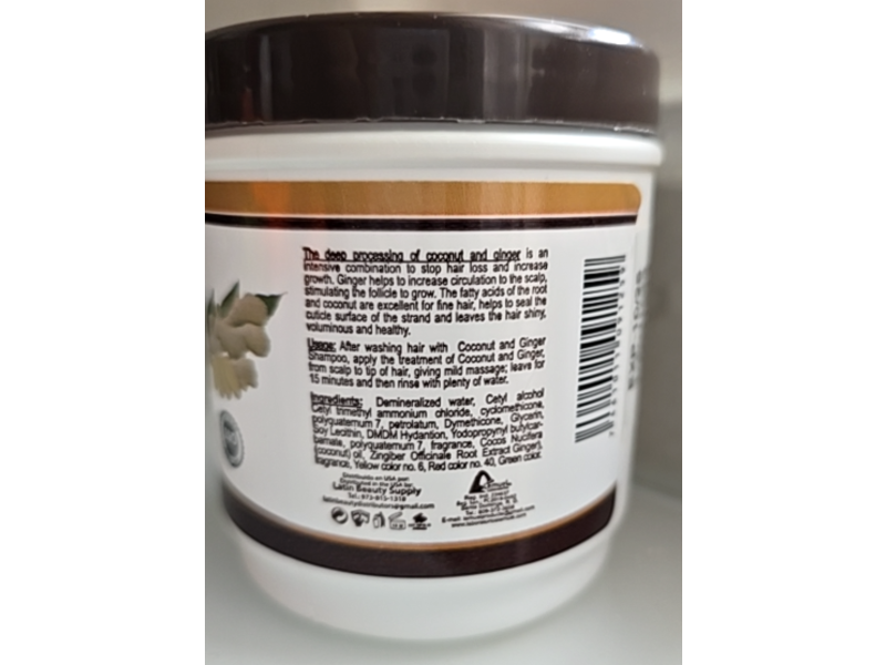 Lemuel Leche Cabra Treatment, Coconut & Ginger, 8 oz/227 mL