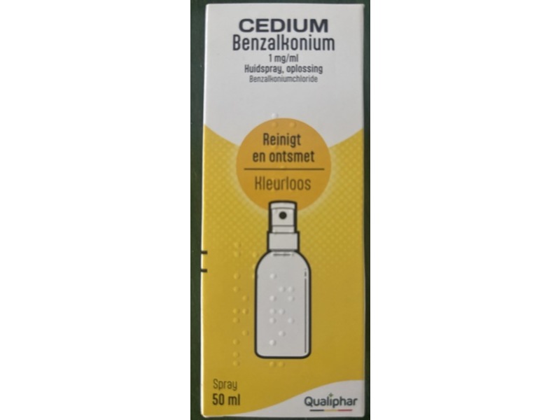 Qualiphar Cedium Benzalkonium Spray, 50 mL
