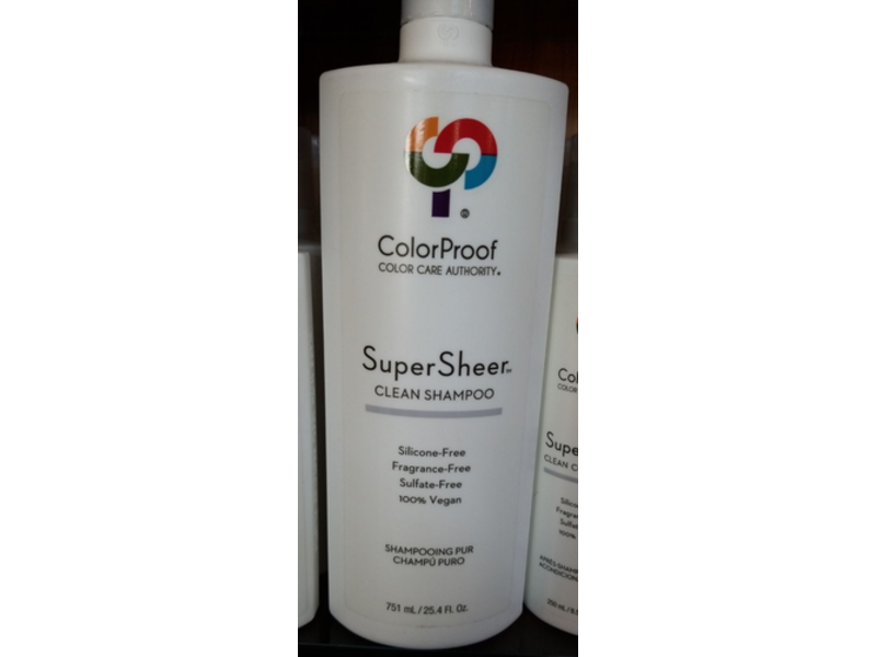 Colorproof Super Sheer Clean Shampoo, Fragrance -Free, 25.4 fl oz/751 mL